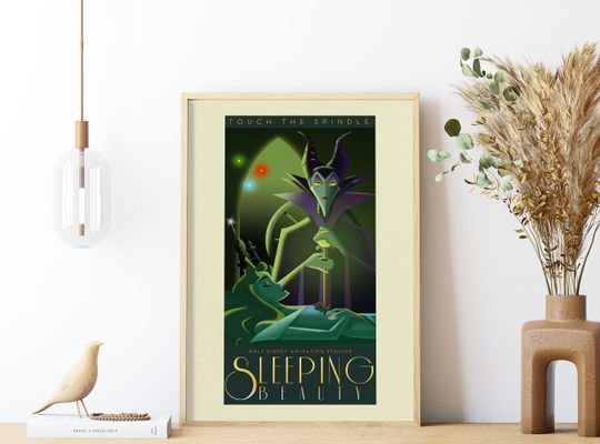 Vintage Disneyland Sleeping Beauty Attraction Poster