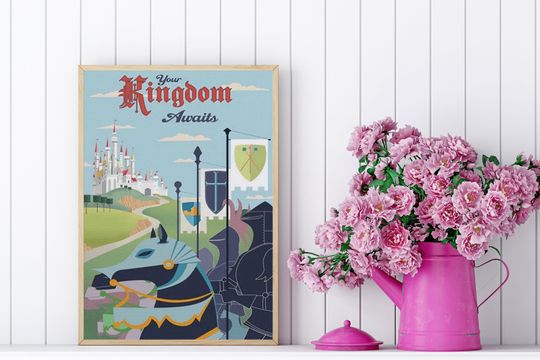 Your Kingdom Awaits Poster, Disney Await Poster, Sleeping Beauty Poster