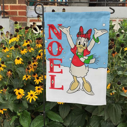 Disney Daisy Duck Christmas Flag, Christmas Outdoor Decor, Christmas Flag