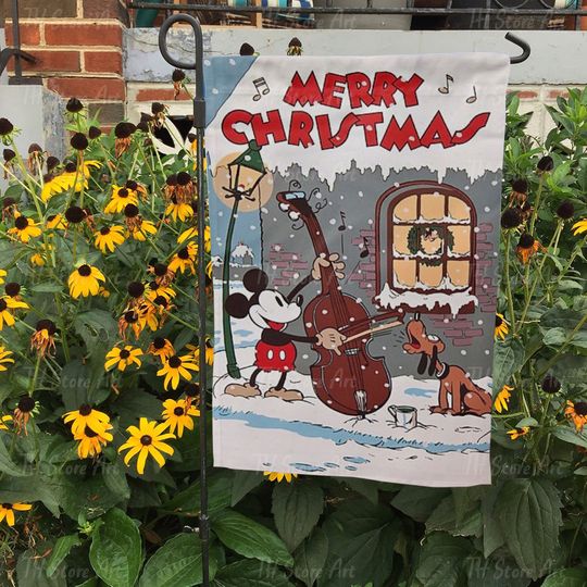 Discover Disney Mickey House Flag, Seasonal Home Decor, Season Greeting Yard Sign