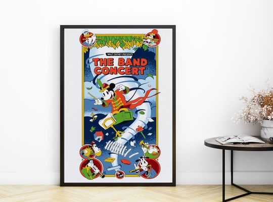 Vintage Disneyland The Band Concert Attraction Poster
