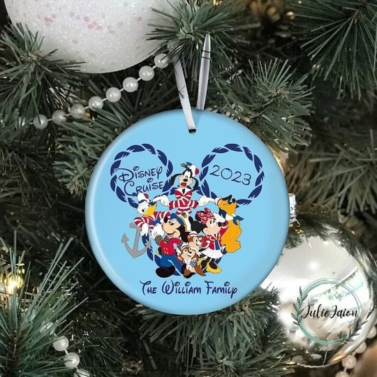 Personalized Cruise Ornament, Family Cruise Trip 2023, Disney Cruise Ornament