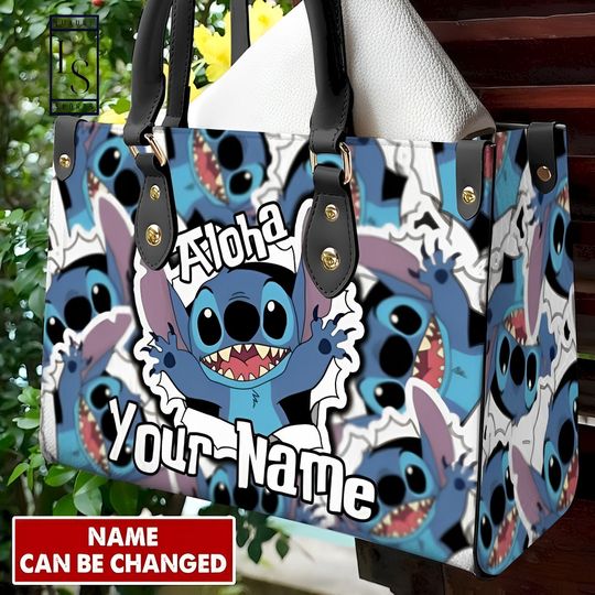 Personalized Stitch Disney Leather HandBag