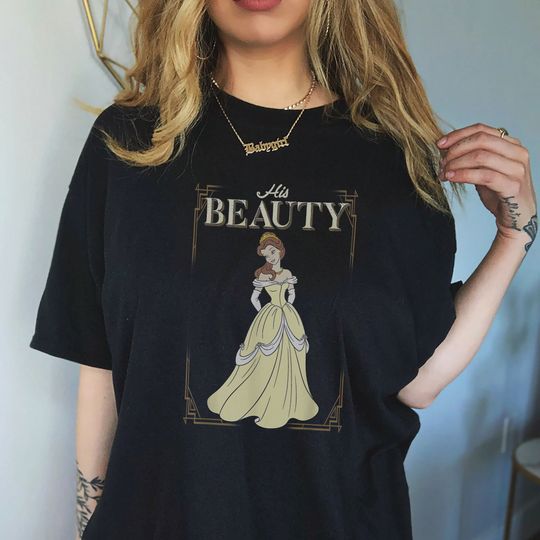 Discover Disney Beauty & The Beast Belle His Beauty Graphic Vintage Shirt