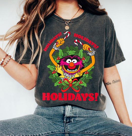 Disney Christmas The Muppets Animal Holidays T-Shirt