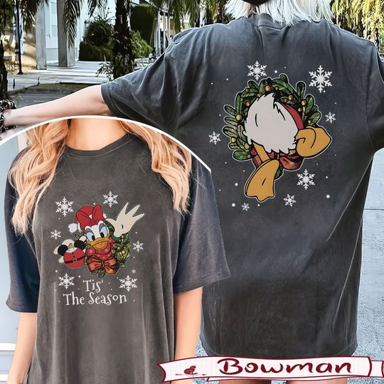 Daisy Duck Disney Christmas T-Shirt, Christmas Double Sided T-Shirt