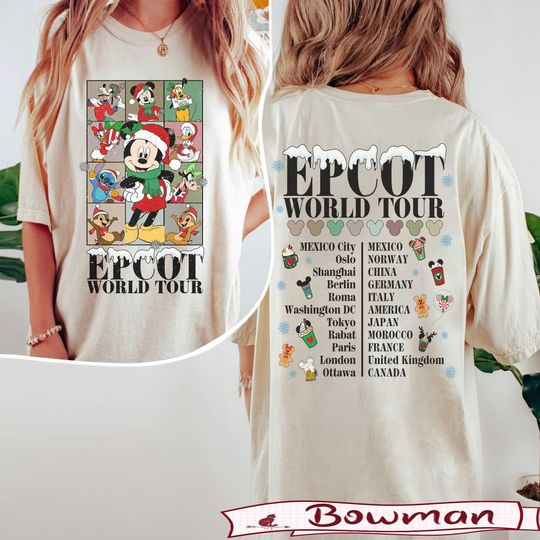 Mickey And Friends Disney Christmas T-Shirt, Christmas Double Sided T-Shirt