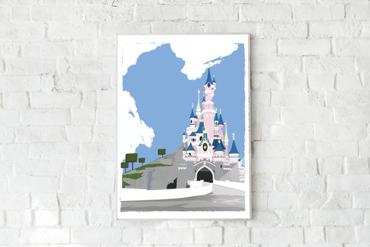 Disneyland Paris Sleeping Beauty's Castle Poster