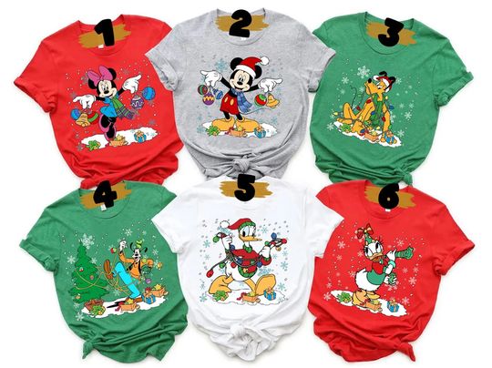Disney Family Christmas Shirt, Family Christmas Matching Shirt