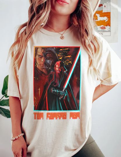 Vintage Disney Shirt, Anakin Skywalker & Darth Vader Shirt
