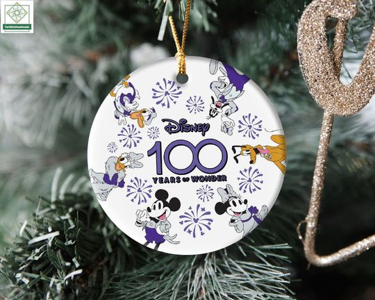 Disneyland 100 Years of Wonder Ornament, Disneyworld 100th Anniversary