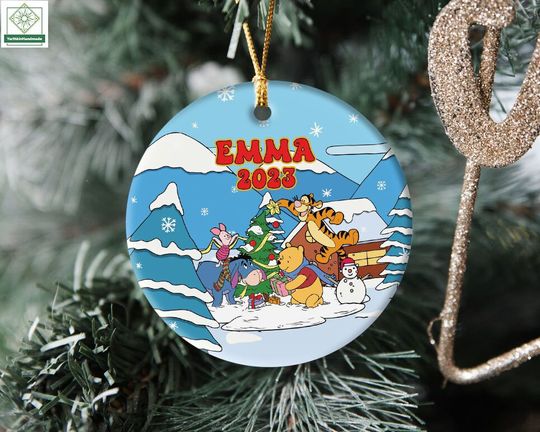 Personalized Winnie the Pooh First Disneyland Trip 2023 Ornament