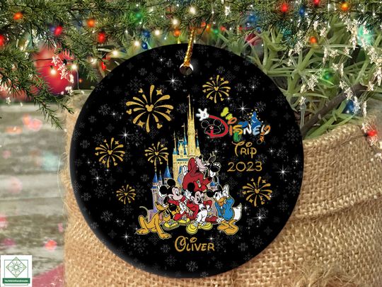 Personalized Disneyland Trip 2023 Ornament, Mickey and Friends