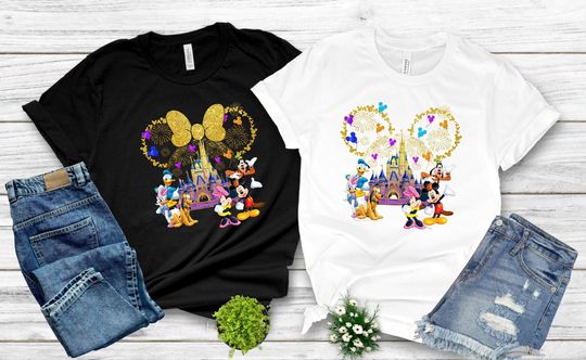 Disney Family Shirt, Custom Disney Group T-Shirt, Disney Character Party Tee