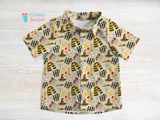 Harry, Wizard Print Disney Hawaiian Shirt