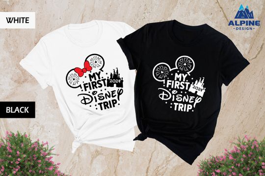 My First Disney Trip 2024, Minnie Mickey Shirt, Disney Couple Shirt, Disney Family Shirt