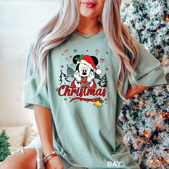 Discover Disney Characters Christmas Shirt, Christmas Mickey Mouse Shirt, Disney Character Shirt