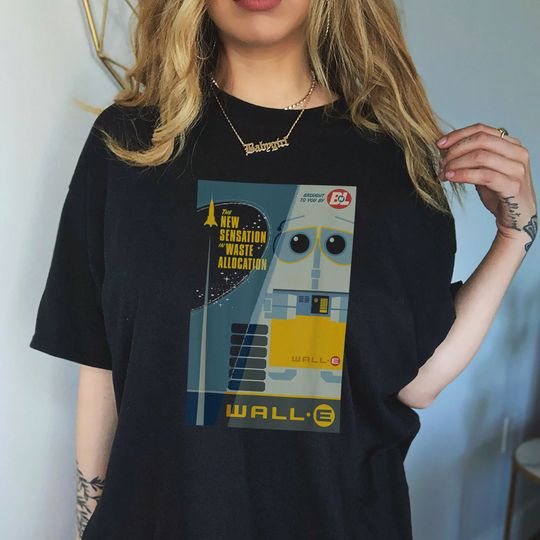 Disney Pixar Wall-E The New Sensation In Waste Allocation Vintage Shirt