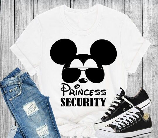 Disney Princess Security , Men's Disney Shirt, Disney Dad Shirt
