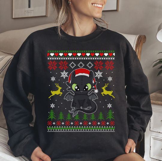 Disney Toothless Christmas Sweater