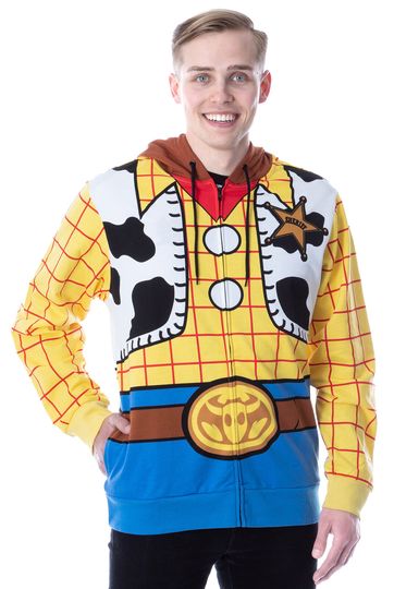 Disney Toy Story I Am Woody The Cowboy Hoodie, 3D Zip Hoodie