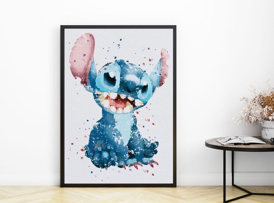 Disney Lilo and Stitch Movie Poster, Disney Vintage Movie Poster