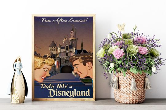 Fun after Sunset Poster, Date Nite at Disneyland Poster