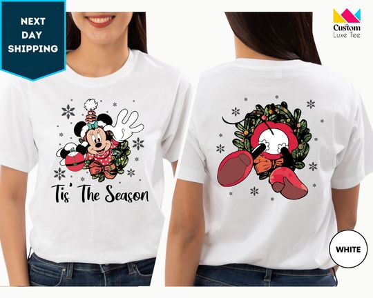 Tis The Season Disney Minnie Mouse Shirt, Minnie Mouse Santa Shirt, Disney Shirt, Disney Christmas Shirt