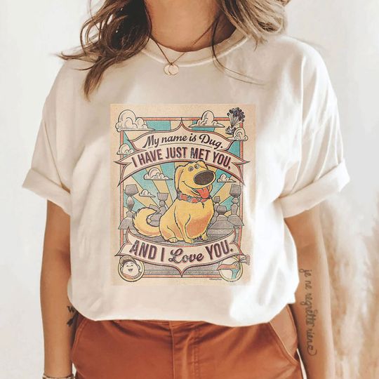 Disney Up - My Name Is Dug Vintage Shirt