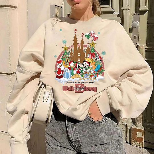 Vintage Mickey And Friend Christmas Disneyland Christmas