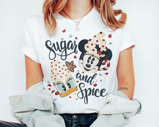 Minnie Mouse And Daisy Duck Cocoa Sugar And Spice Shirt, Mickey's Very Merry Christmas,  Disneyland Holiday Trip