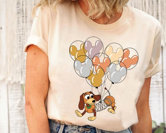 Disney Slinky Dog With Mickey Balloon Shirt, Toy Story Slinky Dog Shirt,  Disneyland Holiday Vacation Trip Family Shirt