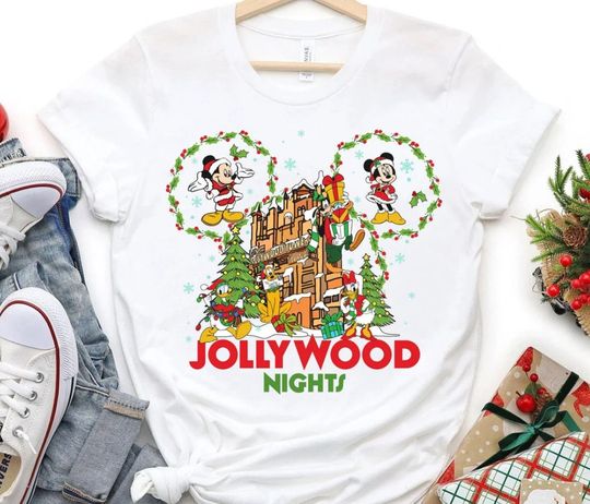 Mickey Friends Disney's Hollywood Studios Jollywood Night Shirt