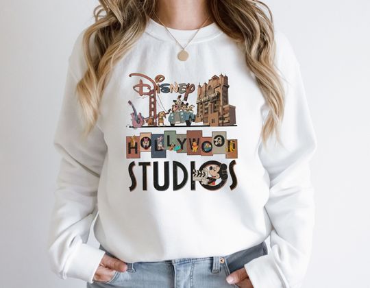 Vintage Disney Hollywood Studios Sweatshirt, Hollywood Studios Shirt