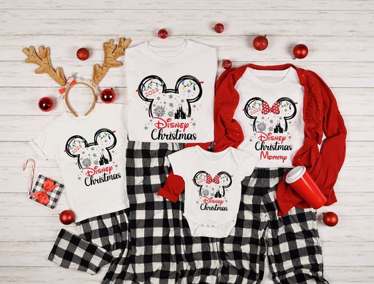 Disney Christmas 2023 Lighting Shirt,Disney Funny Christmas Tshirt,Custom Disney 2023 Christmas Tees,Xmas Tee