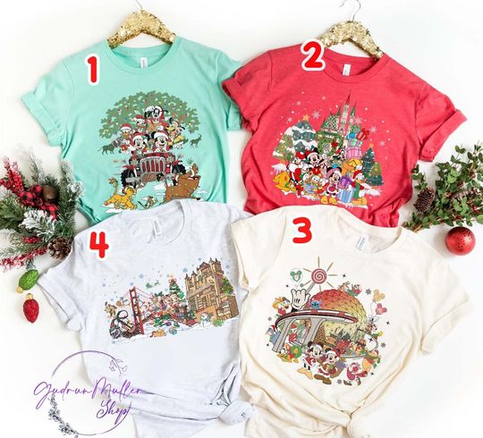 Disney Christmas Shirt, Animal Kingdom Christmas Shirt,  Magic Kingdom Christmas, Disneyland Family christmas shirt
