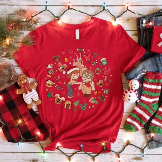 Carl and Ellie Christmas Shirt, Disney Christmas Shirts, His Carl Her Ellie Shirts