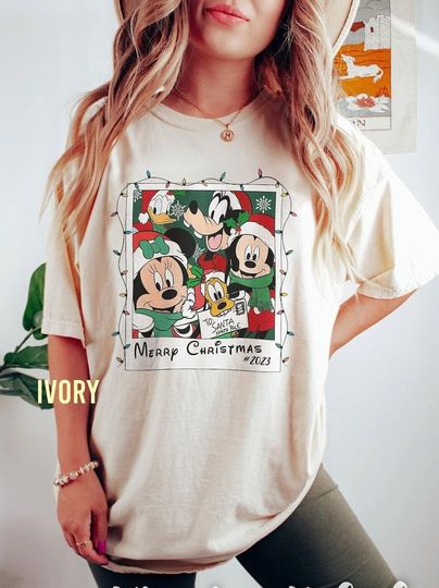 Discover Mickey and Friends  Color Shirt, Christmas Disney shirt, Family Holiday Trip