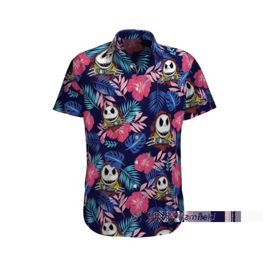 Jack Skellington Disney Hawaiian Shirt, Disney Aloha Shirt