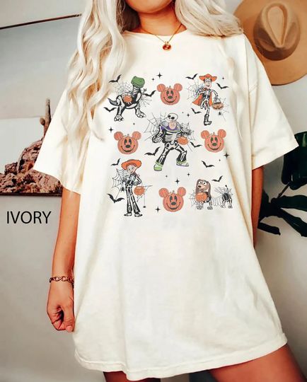 Vintage Toy Story Halloween  Shirt, Disney Skeleton Halloween