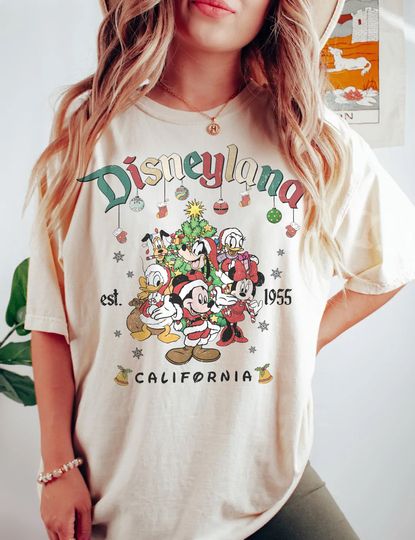 Vintage Disneyland Christmas  Shirt, Mickey and Friends