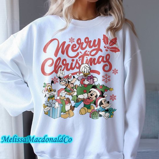 Retro Disney Christmas Shirts, Mickey's Very Merry Christmas Party