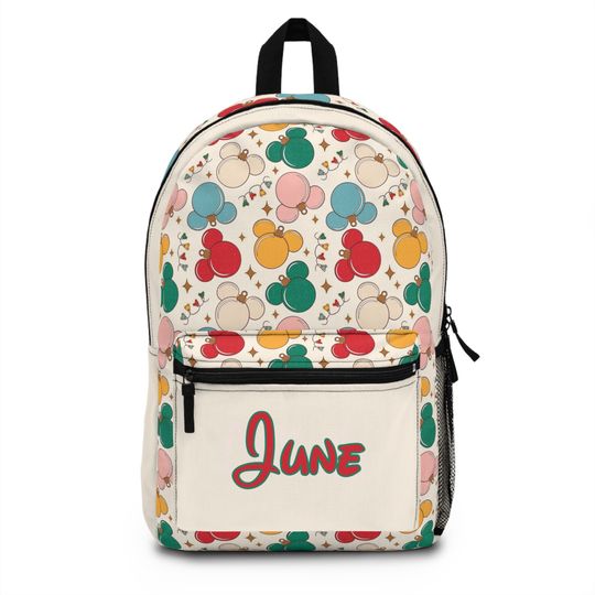 Personalized Christmas Mickey Mouse Disney Backpack