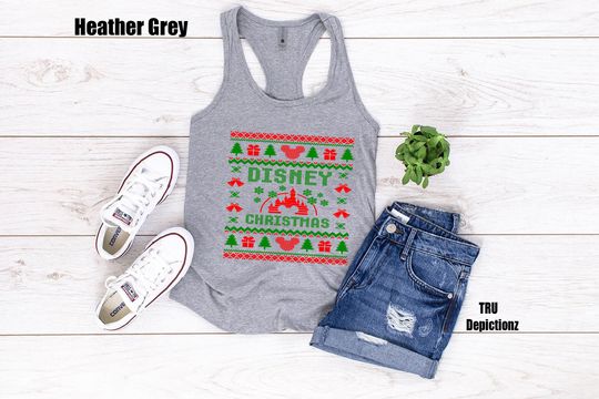 Ugly Disney Christmas Tank Top||Mickey Mouse Christmas