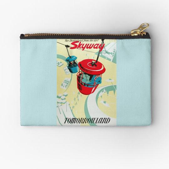 Skyway Tomorrowland Poster Disney Makeup Bag