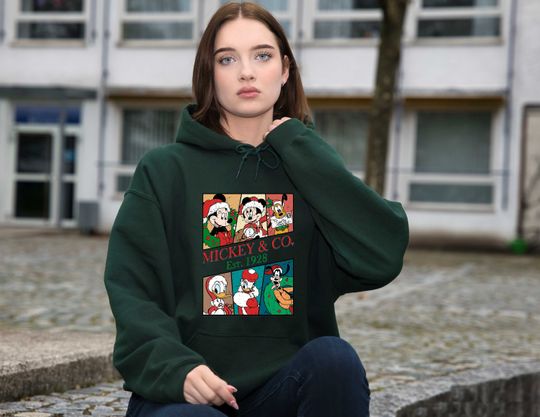 Mickey And Co Christmas Hoodie, Disneyland Christmas Hoodie