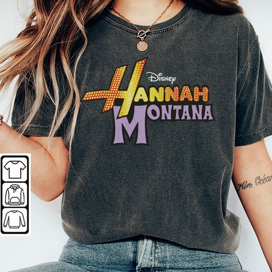 Hannah Montana Shirt, Disney Hannah Montana Logo