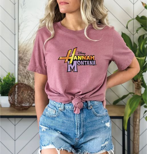 Hannah Montana Shirt, Disney Hannah Montana Logo shirt, Disneyland