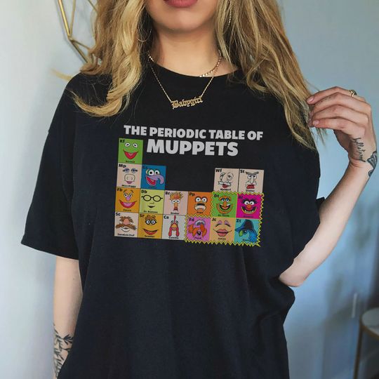 Discover Disney The Muppets Periodic Table Of The Muppets Vintage Shirt