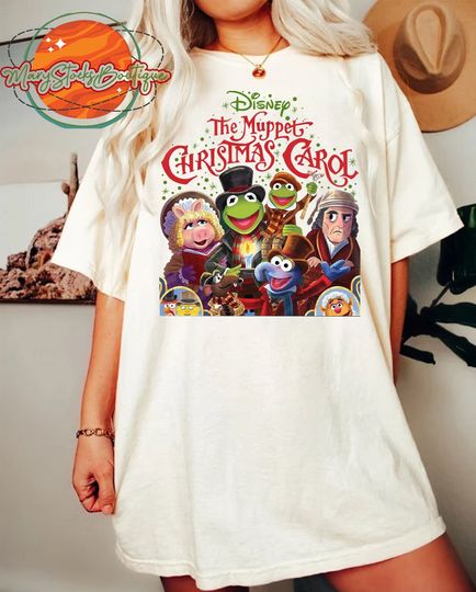 Disney The Muppet Christmas Carol Shirt, Gonzo Rizzo Shirt